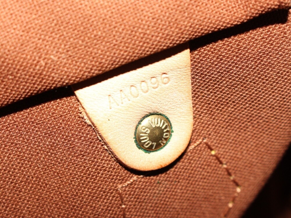LOUIS VUITTON Speedy Monogram Canvas Brown Handbag Boston Bag